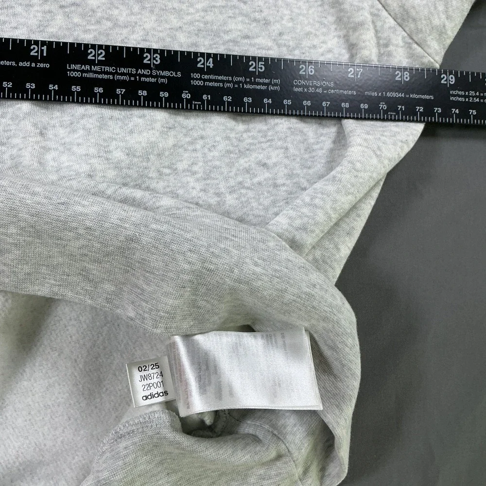 Adidas Essentials French Terry Sweatshirt Light Grey Heather JW8724 Mens 3X